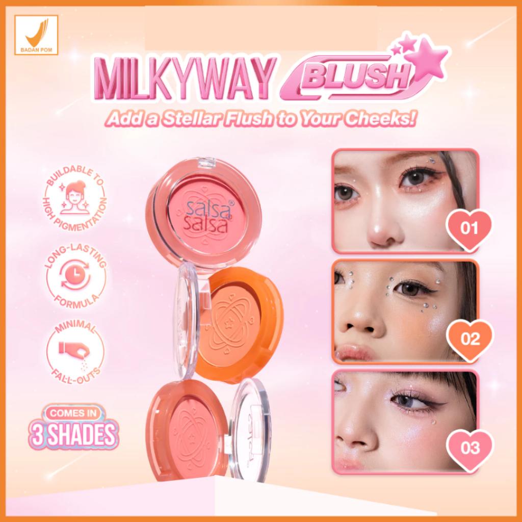 Salsa Milkyway Galaxy Blush 5g – Soft & Shimmery Powder Blush for Natural Glow