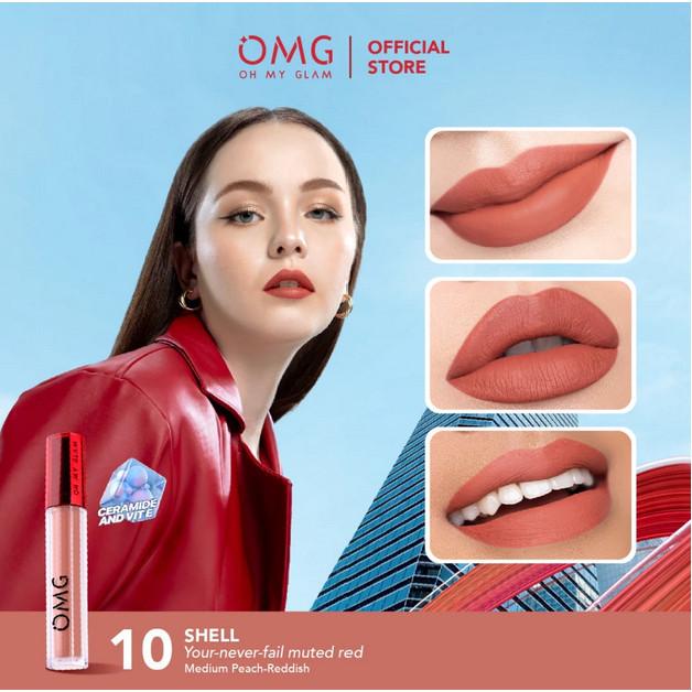 OMG Oh My Glam Matte Tahan Lama Kiss Lip Cream 3.5g Lip Cream Matte