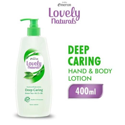 Emeron Lovely Natural / White UV Hand Body Lotion 400 ml Deep Caring / Nourishing / Glow / Moisture / Nourish / Smooth Bright