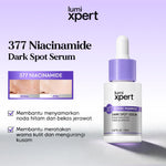 Lumixpert 377 Nicianamide Dark Spot Serum 20ml Menyamarkan noda hitam dan bekas jerawat Meratakan warna kulit dan mengurangi kusam