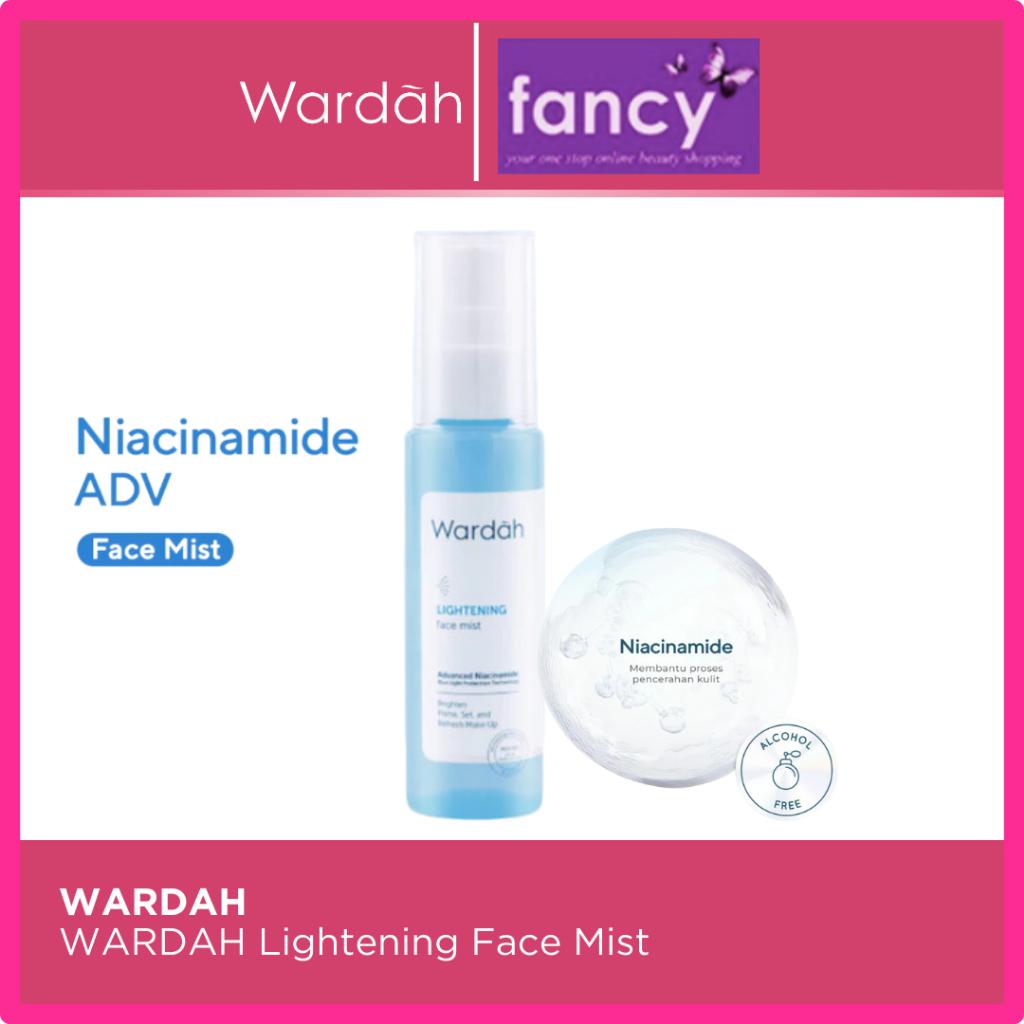 Wardah Lightening Face Mist 60ml - Spray 3-in-1Untuk Primer, Setting Spray & Refresh