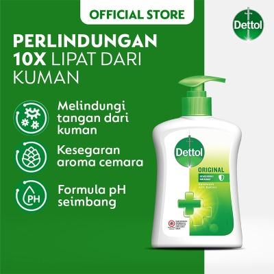 Dettol Antibacterial Hand Wash Original – Pump 245g + Refill 200g | Trusted Germ Protection with Classic Dettol Freshness