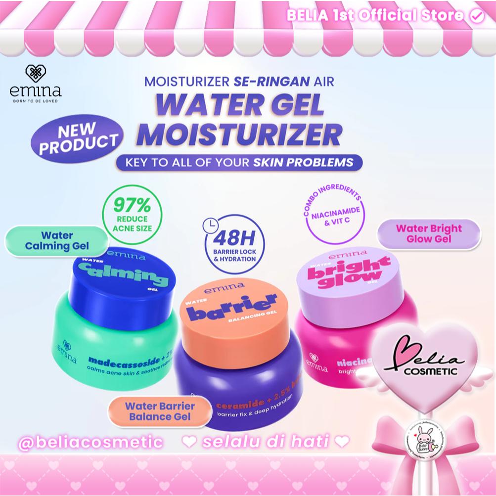 Emina Water Gel Moisturizer 30g | Brightening & Dark Spot Care