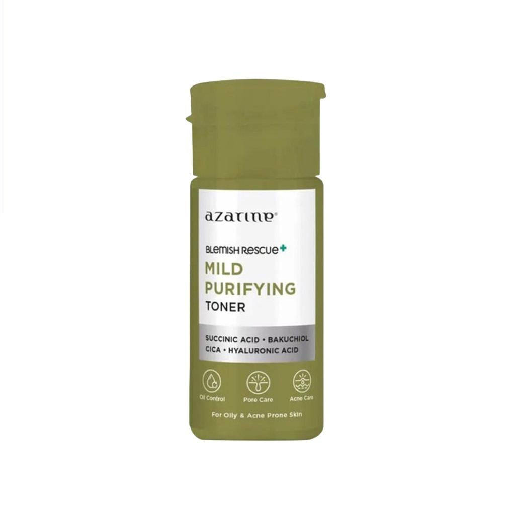 Azarine Blemish Rescue Series - Spot Gel, Cleansing Foam, Brightening Serum, Purifying Toner, Blackhead Remover Mask, Oil-Free Moisturizer