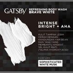 GATSBY Refreshing Body Wash Brave White Refill 450ml