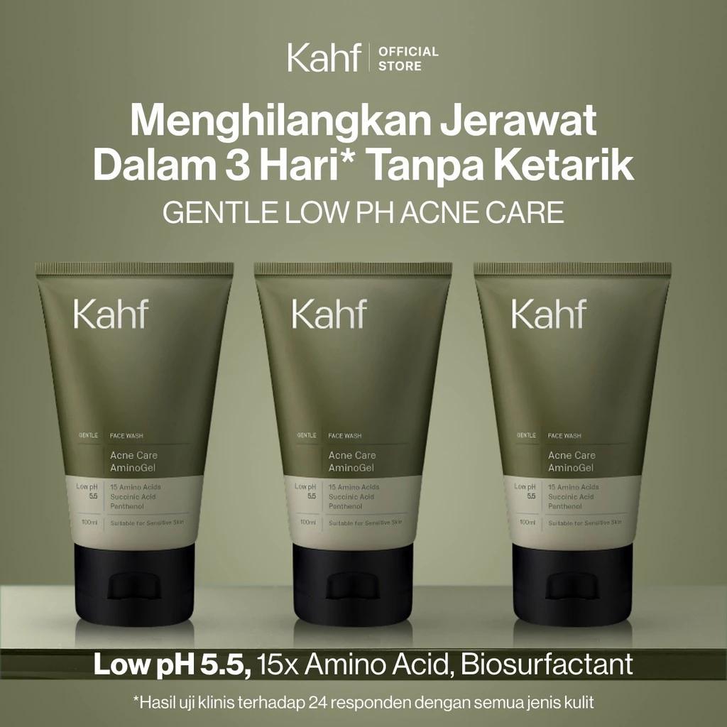 New! Commander's Choice: Kahf 3-in-1 Daily Face Wash (Triple Pack) Acne care amino gell wash