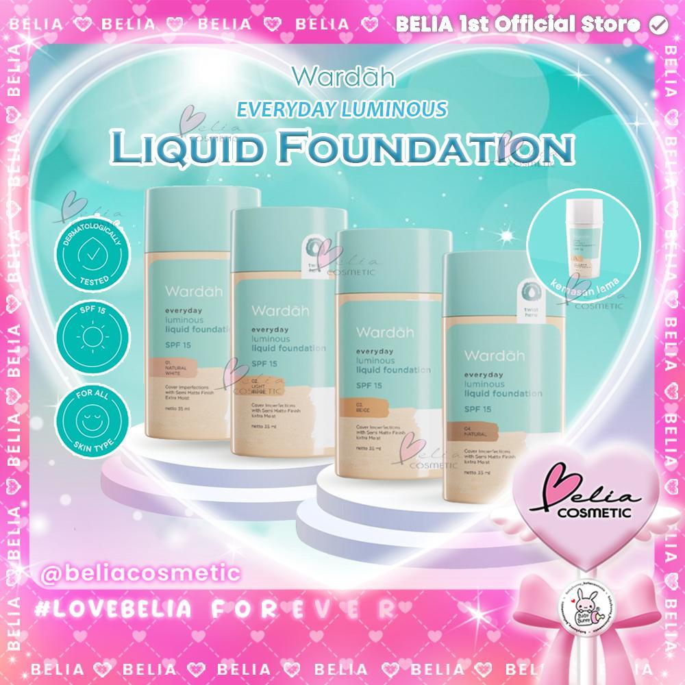 WARDAH Everyday Luminous Liquid Foundation 35ml – Natural Matte | SPF 15 | Daily Wear