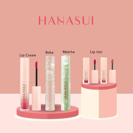 HANASUI Mattedorable Lip Cream – Boba Edition / Matcha Edition – Soft Matte Lip Tint