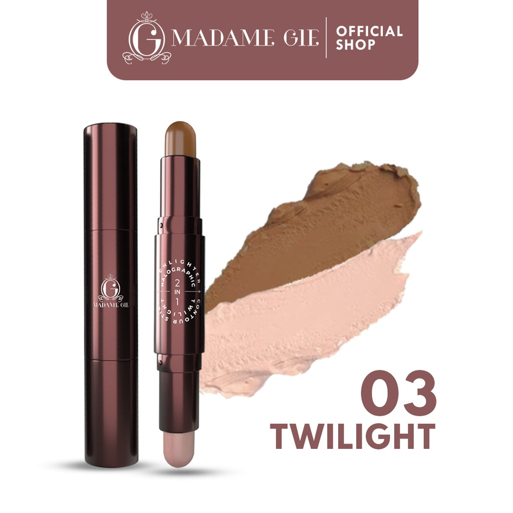 [READY STOCK] Madame Gie Halographic 2-in-1 Highlighter & Contour Stick