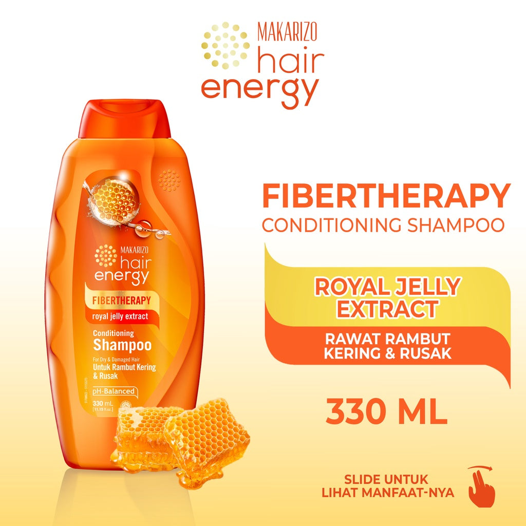 Makarizo Hair Energy Fibertherapy  Conditioning Shampoo Royal Jelly 330 mL