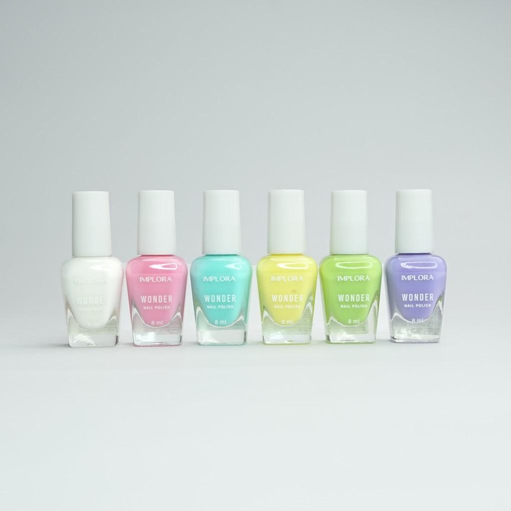 IMPLORA Nail Polish (NEW) – Red, Clear & Nude Colors | 8ml | BPOM Certified | Smooth, Glossy, Elegant Finish