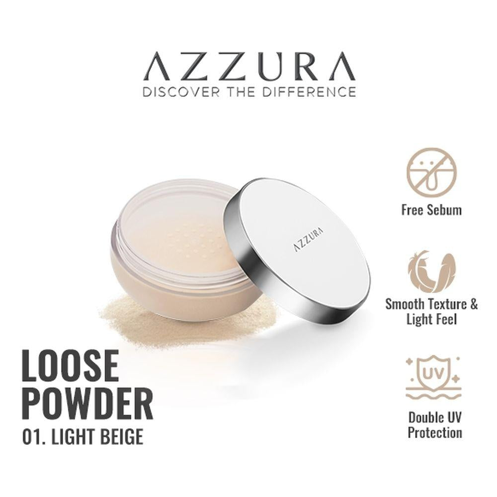 Azzura Two Way Cake 01 Light Beige 12g - Smooth Matte Coverage for Fair Skin with Oil Control & SPF 21 PA++