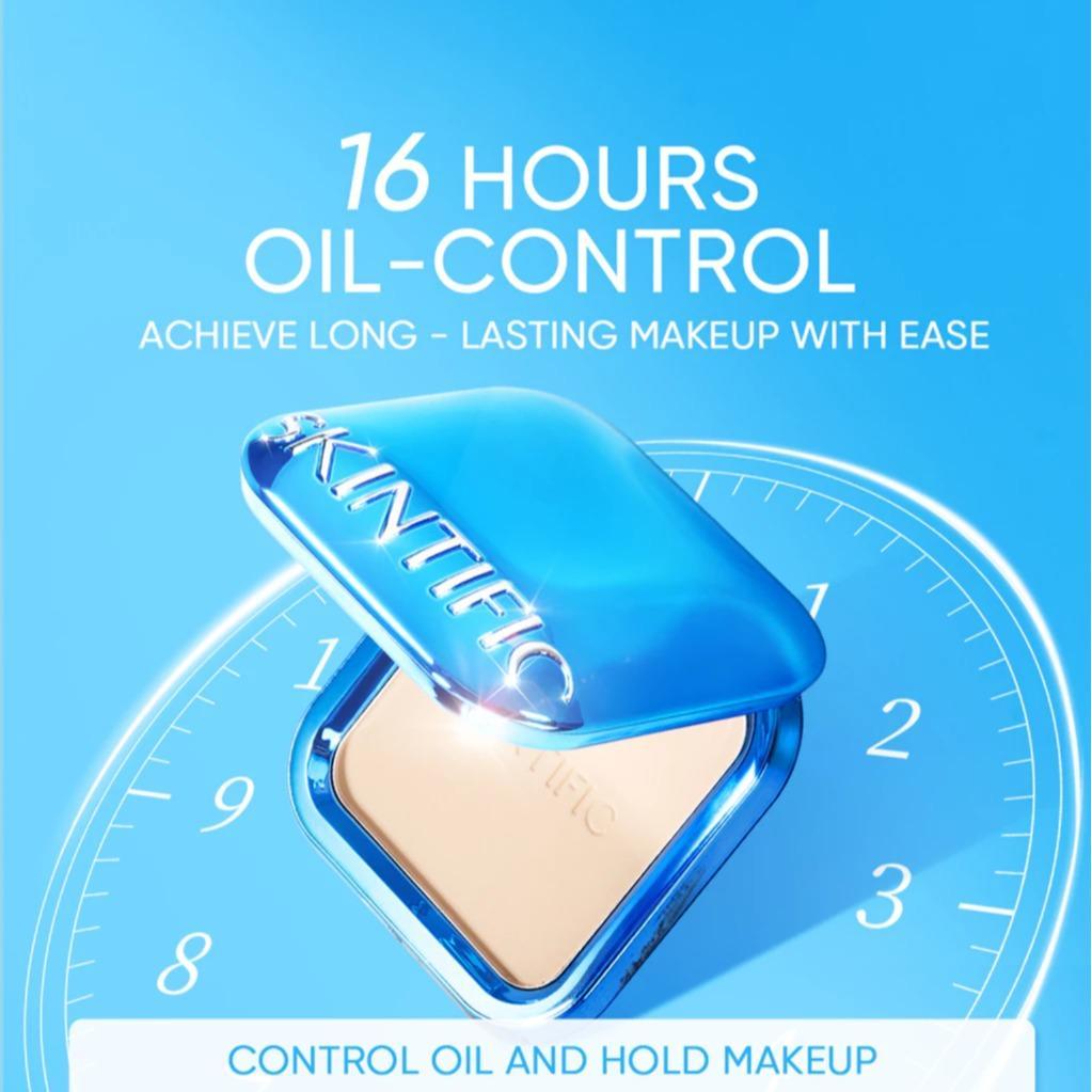 SKINTIFIC - Ultra Cover Powder Foundation 9g | Two Way Cake Pressed Powder Matte Original Compact Loose Powder Evens out color