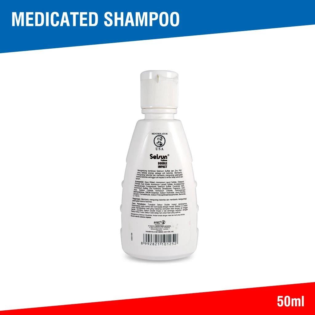 Selsun Yellow Double Impact Treatment - 50ml (Get rid of severe dandruff and reduce itching due to dandruff)