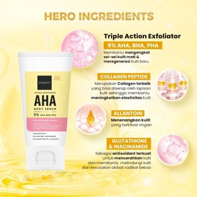 carlett Whitening Intense Brightening Body Serum – 5% AHA BHA PHA 120ml | Exfoliate, Brighten & Smooth Your Skin with Gentle Acids | Glow-Boosting Body Care