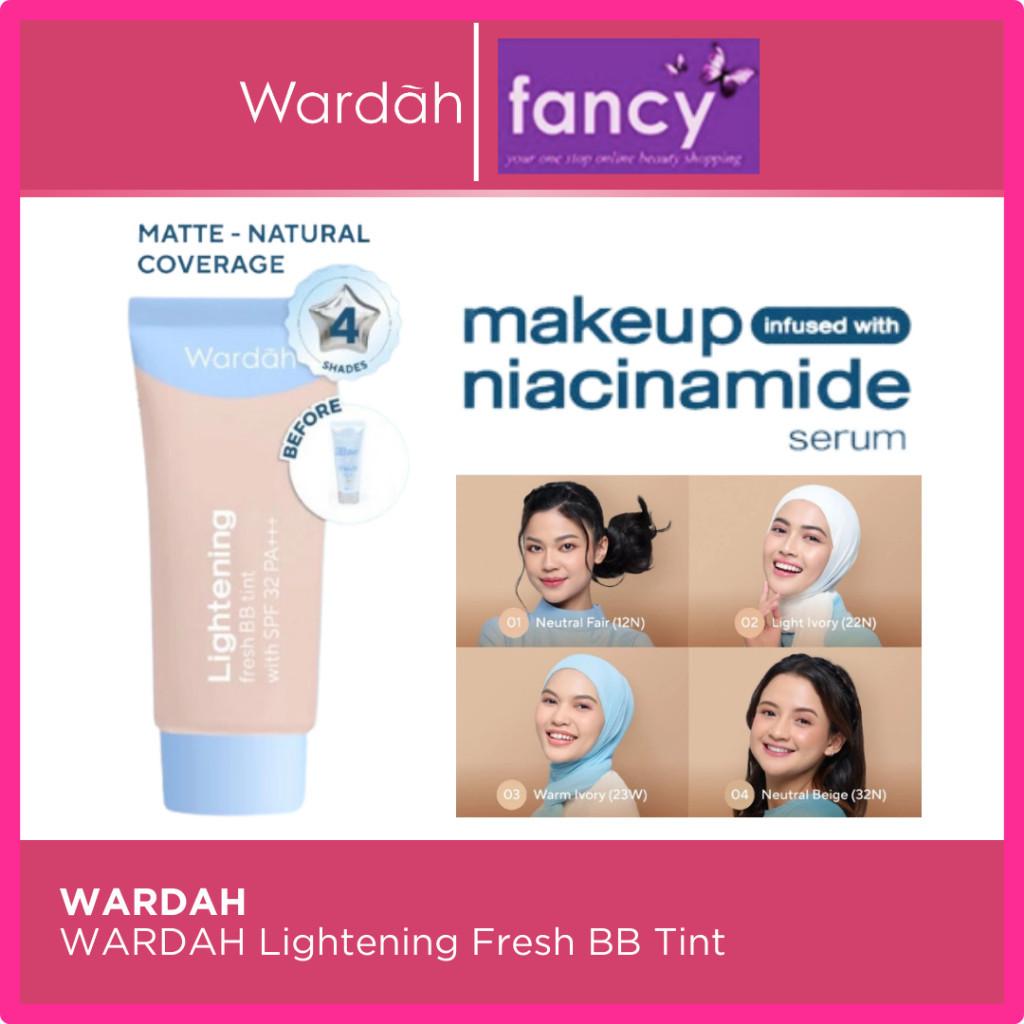 Wardah Lightening FRESH BB TINT Oil Free (15ml) / BB Cream 15ml SPF 32 PA+++ NEW! - Base Makeup Super Ringan