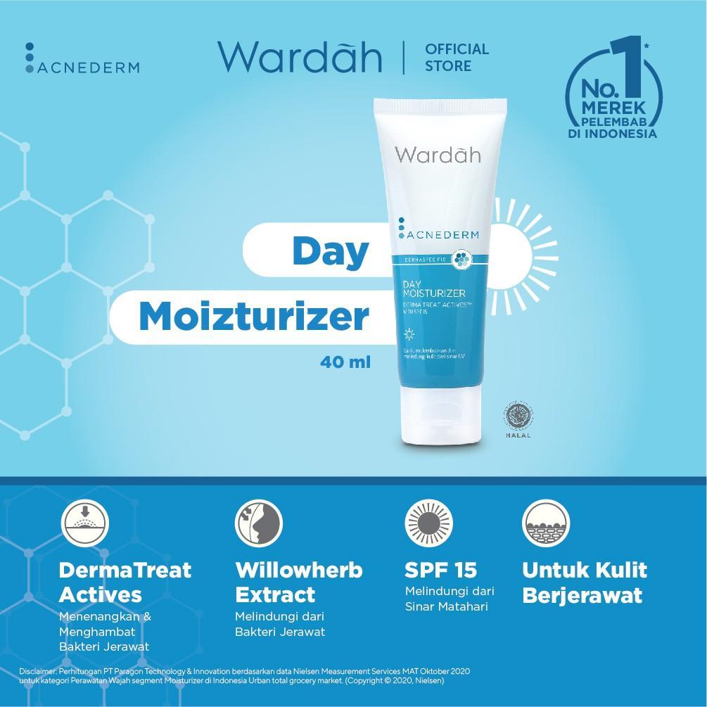 WARDAH – Acnederm Night Treatment Moisturizer 40ml | BHA Night Cream for Acne-Prone & Dull Skin