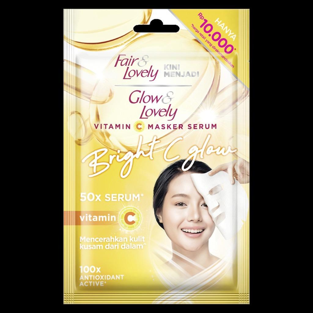 Glow & Lovely Vitamin C Serum Mask 20g – Instant Glow & Even Skin Tone in Just 15 Minutes