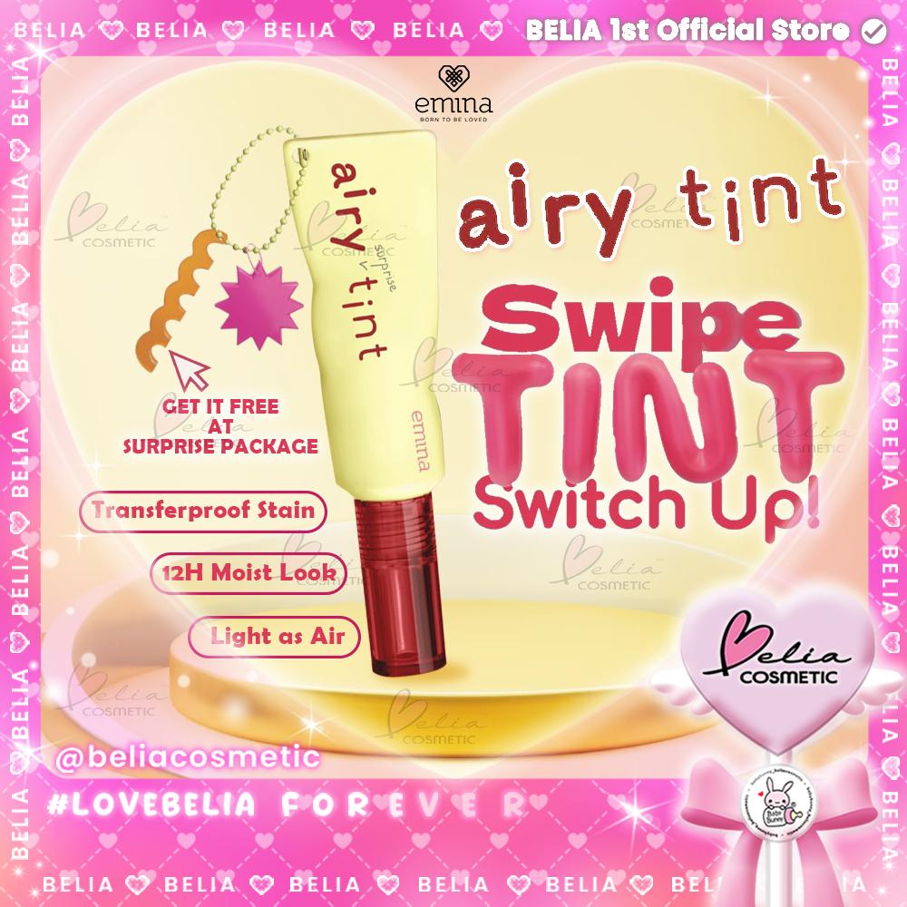 EMINA Airy Surprise Tint 3g | Lip Tint Ringan & Tahan Lama | Serba Ada