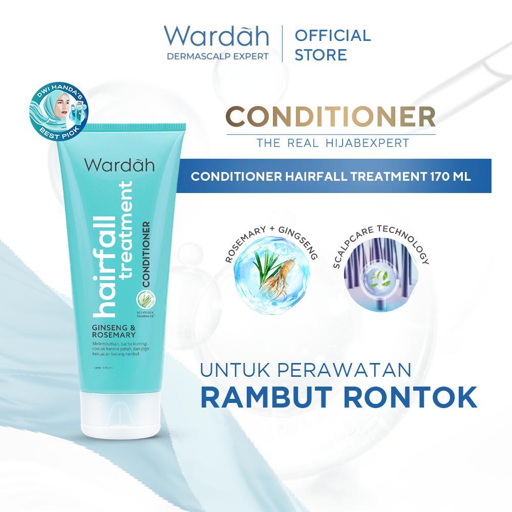 Wardah Hair Conditioner 170ml - Soft & Smooth Finish with ScentLock Fragrance - Suitable for All Hair Types - Reduces Dryness & Split Ends - Nourishing with Ginseng & Rosemary Extracts