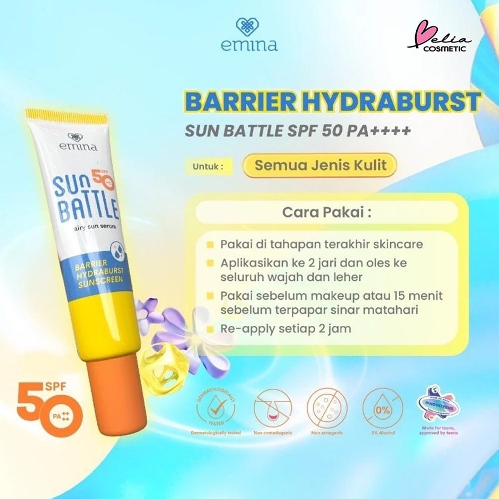 Emina Max Airy Sun Shield SPF 50 PA++++ | Lightweight Barrier + Cica for Acne-Prone Skin