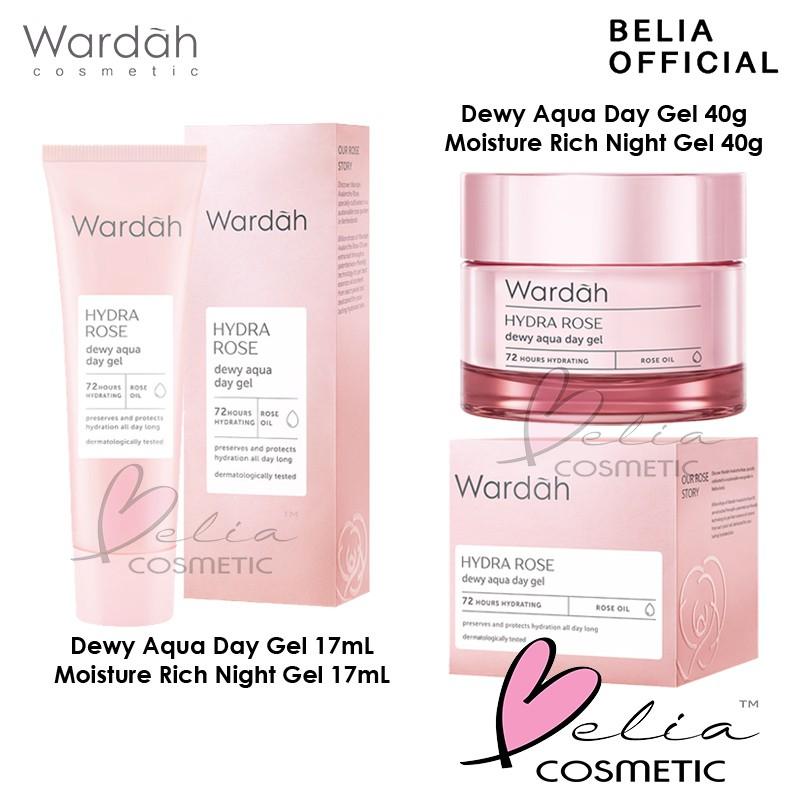 WARDAH Hydra Rose Skincare Set – Day Gel, Night Gel, Cleanser & Toner