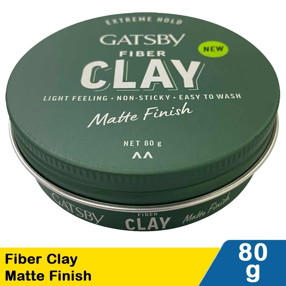Gatsby Fiber Pomade Glossy Finish 80g – Strong Hold with Flexible Styling & Sleek Shine