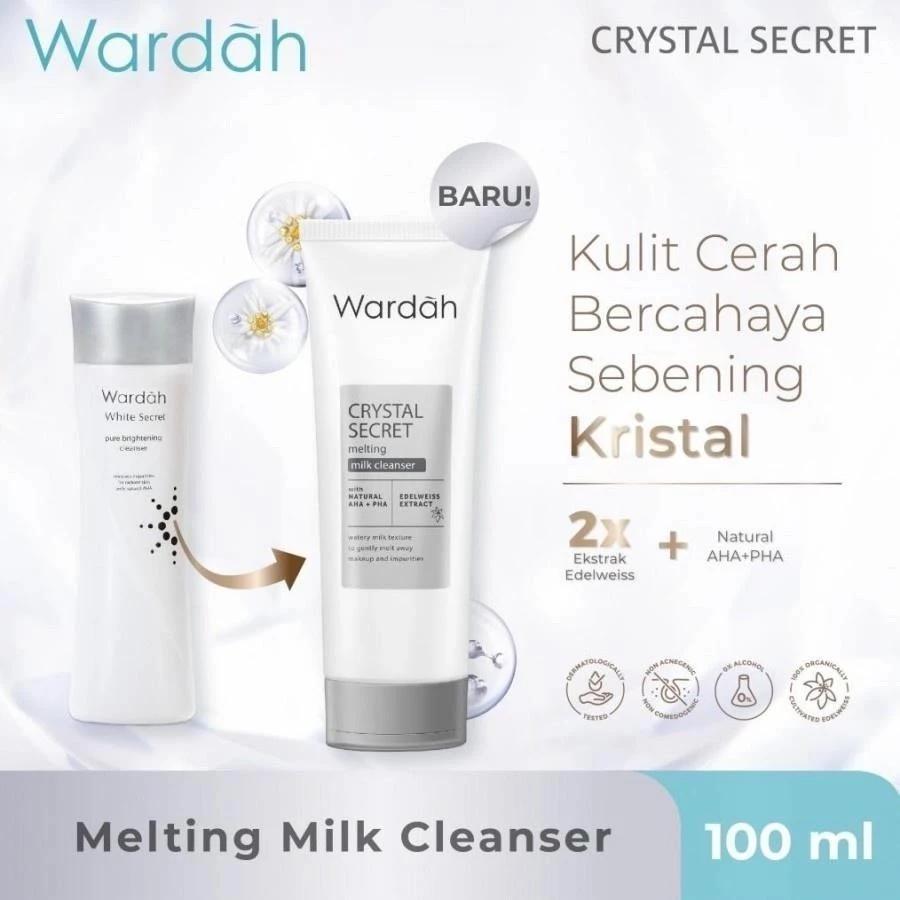 Wardah Crystal Secret Series | Day&night Cream | Cleanser | Toner | Cleansing Gel