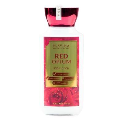 Slavina Body Lotion Red Opium 200ml – Bold, Seductive, Long-Lasting Moisture