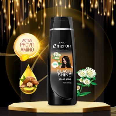 Emeron Black Shine Shampoo with Urang Aring 170ml – For Shiny, Healthy Black Hair