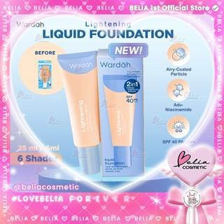 Wardah Lightening Liquid Foundation SPF 30 PA+++ - Halal & BPOM Certified, Lightweight Formula, 6 Shades Available, Oil Absorber, Non-Comedogenic