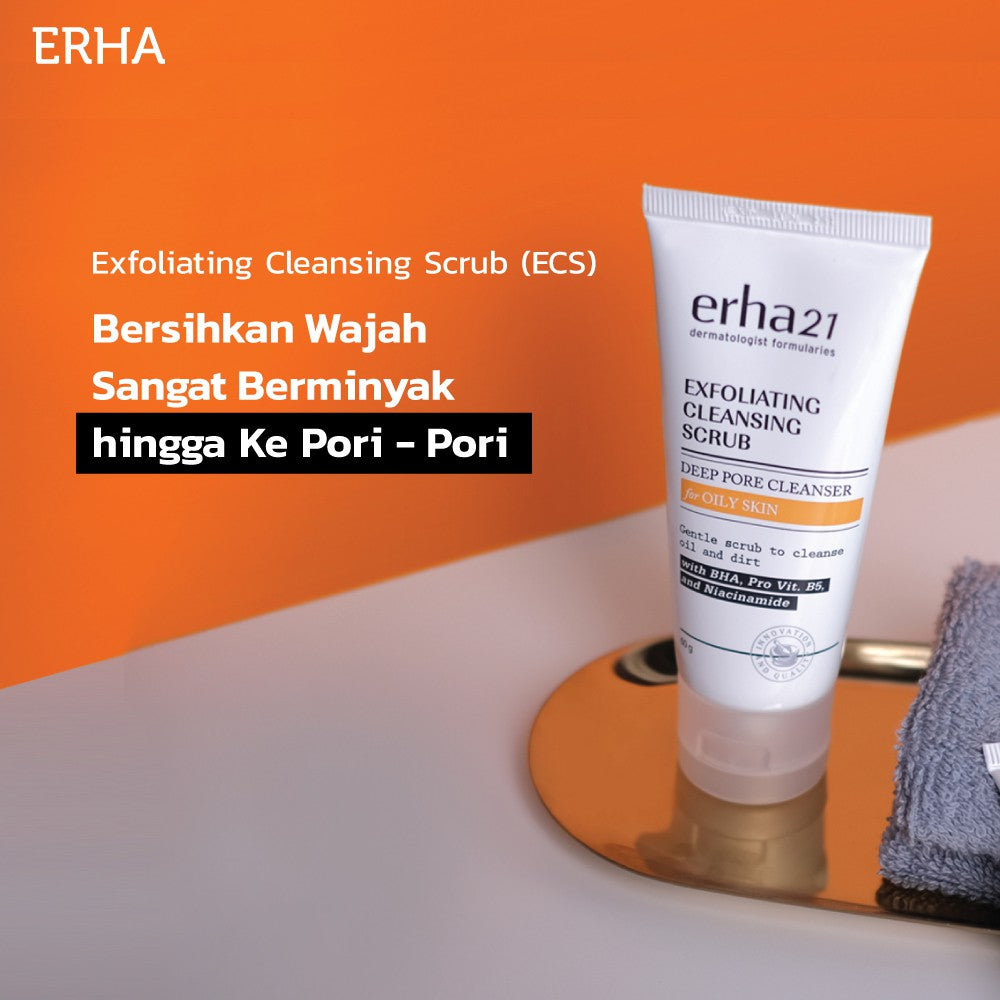 Exfoliating Cleansing Scrub with BHA, Pro Vit. B5 & Niacinamide 60g - Sabun Wajah Berminyak
