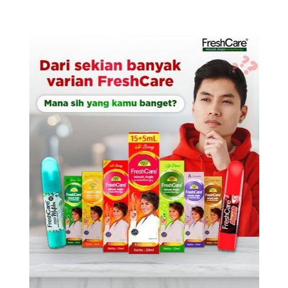 FreshCare Strong Aromatherapy Oil Roll-On - Extra Cool Herbal Relief for Headaches Dizziness & Nausea 10ml Minyak Angin Aroma Therapy Strong