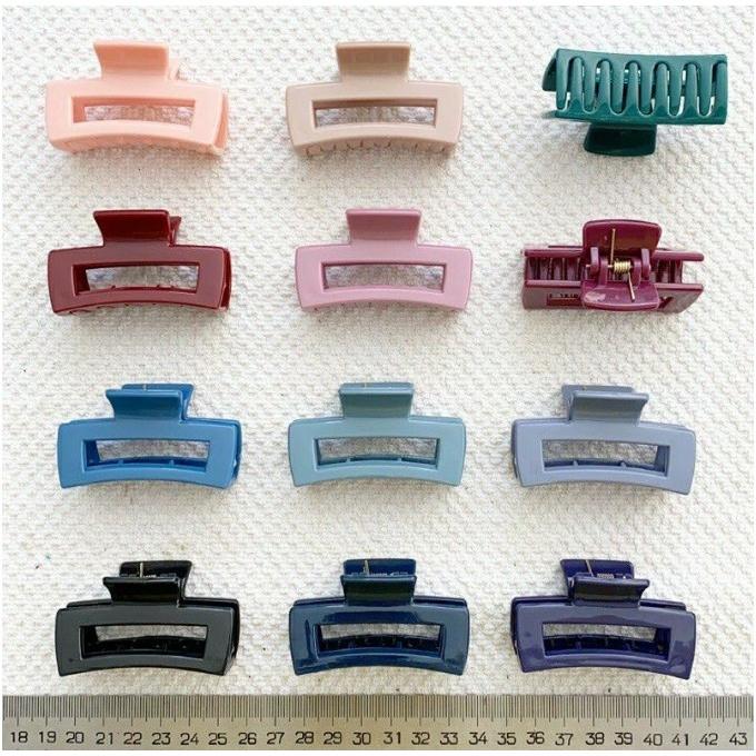 Jepit Rambut Korea Persegi 6cm / 8.5 cm / Model Sabit