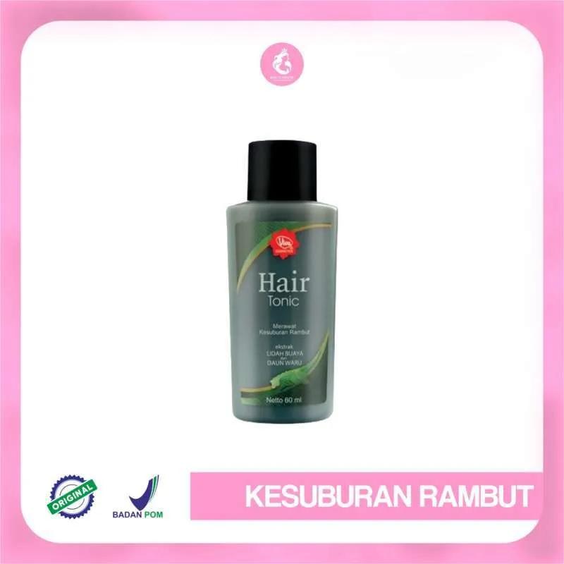 Viva Hair Tonic Hitam 60ml [Hair Tonic rambut mengandung Ektrak Lidah Buaya dan Ekstrak Daun Waru]