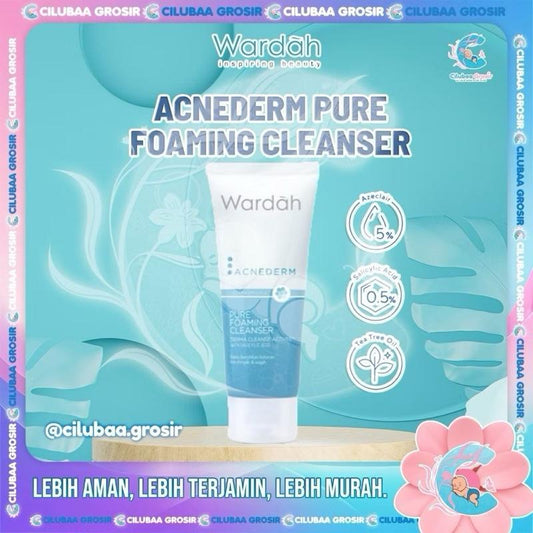 Wardah Acnederm DuoFoam – Acne-Fighting Cleanser (50mL & 100mL)