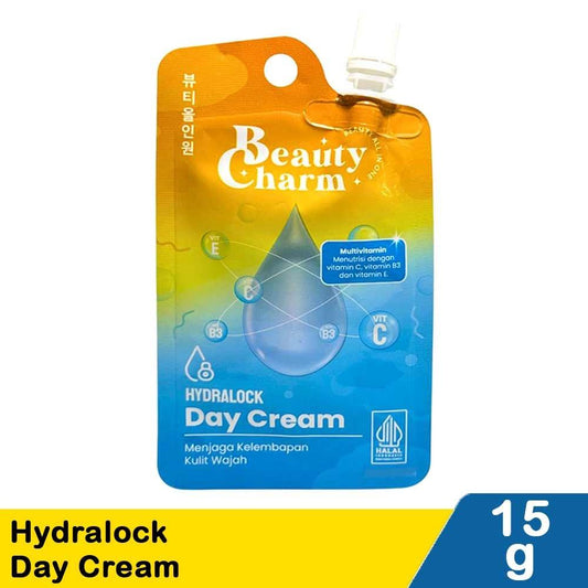 Beauty Charm Hydralock Day Cream 15g | All-Day Hydration & Skin Barrier Protection