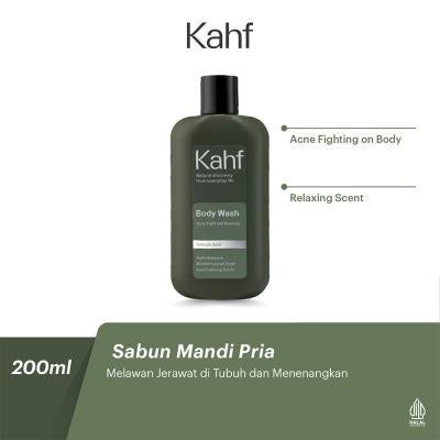 Kahf Men’s Body Wash Acne & Relaxing 200ml | Anti-Acne Cleanser with Refreshing Menthol & Soothing Natural Extracts