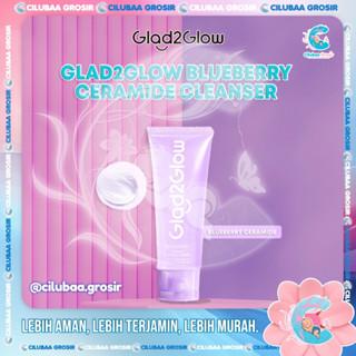 GLAD2GLOW Blueberry Ceramide Low pH Gel Cleanser 70ml - Gentle Hydrating Face Wash for All Skin Types - Fragrance-Free & Alcohol-Free