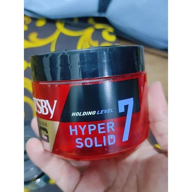 Gatsby Water Gloss Hyper Solid 75g – Ultra Strong Wet Look Hold for Sharp, Lasting Style