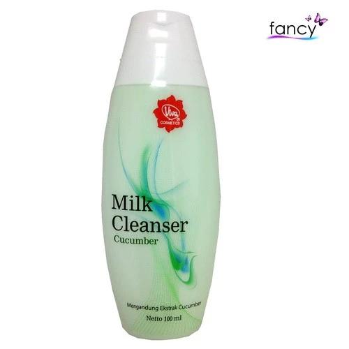 Viva Milk Cleanser Cucumber 100ml - Oil Control & Black Spot Treatment with Cucumber Extract & Emollient for Soft Skin