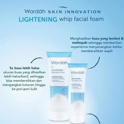 Wardah GlowWhip Lightening Foam Cleanser - Ultra Soft Whipped Texture with Vitamin B3 for Radiant Skin Care