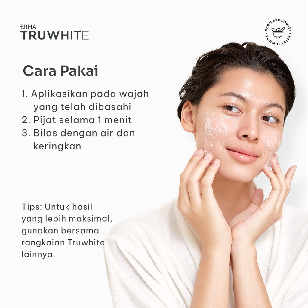ERHA Twin Flame Truwhite Niacinamide & Pineapple Enzyme Brightening Facial Wash 90 ml - Sabun Pencerah Wajah