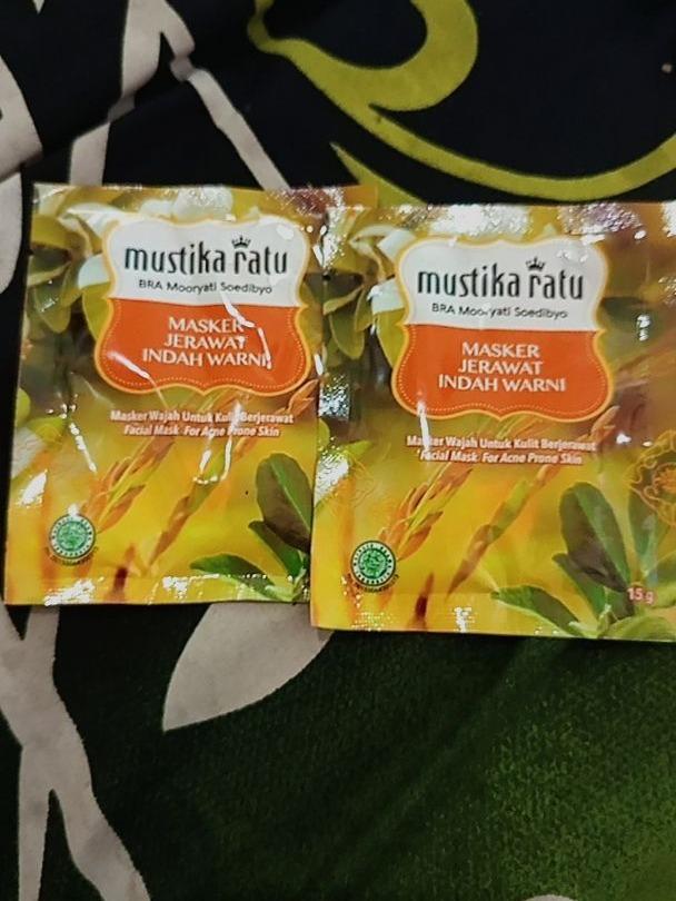 Mustika Ratu – Indah Warni Acne Face Mask 15g | Herbal Clay Mask for Clear, Calm Skin