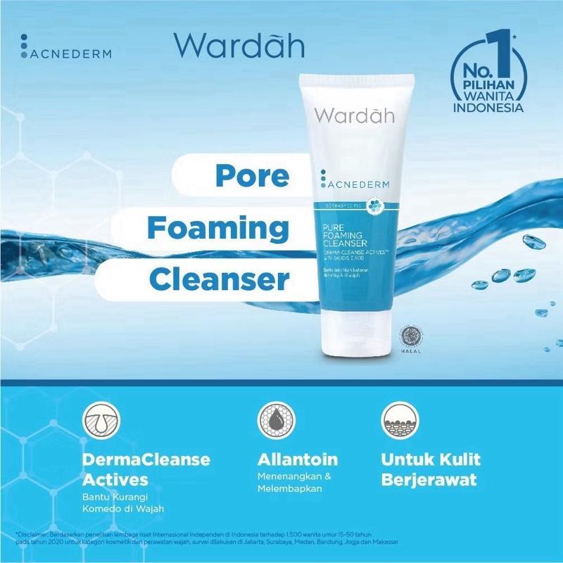 Wardah Acnederm DuoFoam – Acne-Fighting Cleanser (50mL & 100mL)