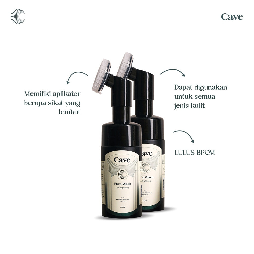 CAVE Face Wash For Brightening + Sunscreen UV Protection