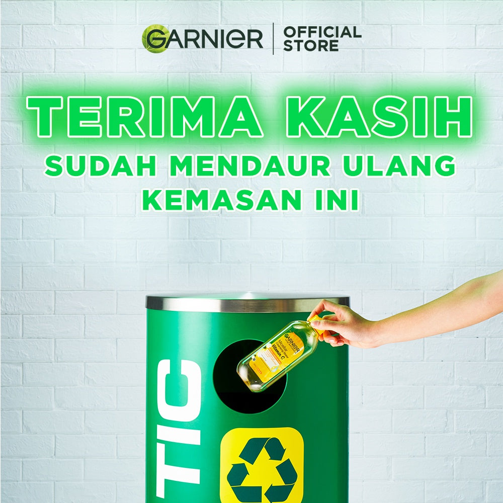 Garnier Micellar Water Vitamin C 125ml 3 pcs - Skincare Pembersih Wajah & Makeup Kulit Cerah
