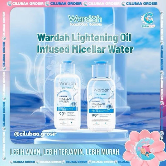 Wardah GlowClean Micellar Duo – Oil-Infused Brightening Cleanser (55mL & 105mL)