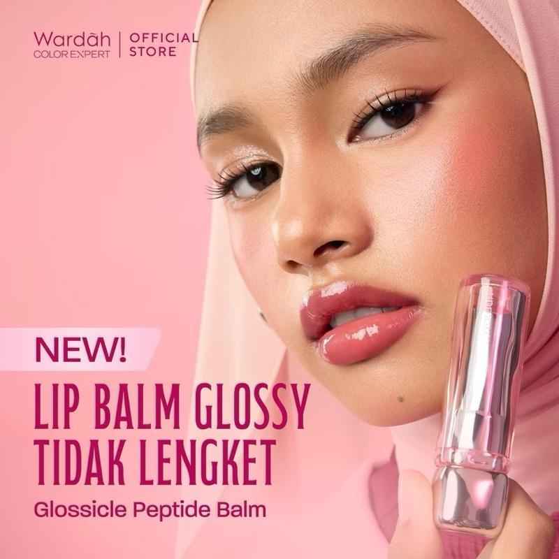 Wardah Glossicle Peptide Balm – Ultra Glossy Tint & Lip Barrier Boost