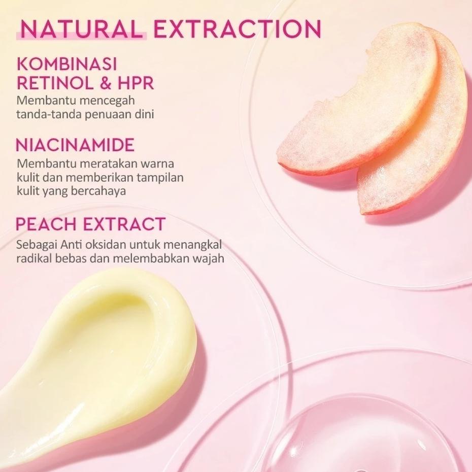 Glad2Glow Peach Retinol Moisturizer 30g - Anti-Aging Retinol Face Cream for Firm Smooth and Radiant Skin Care